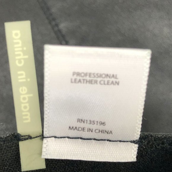 Monika Chiang SM Black Stretch Leather Mini Skirt - Picture 6 of 7